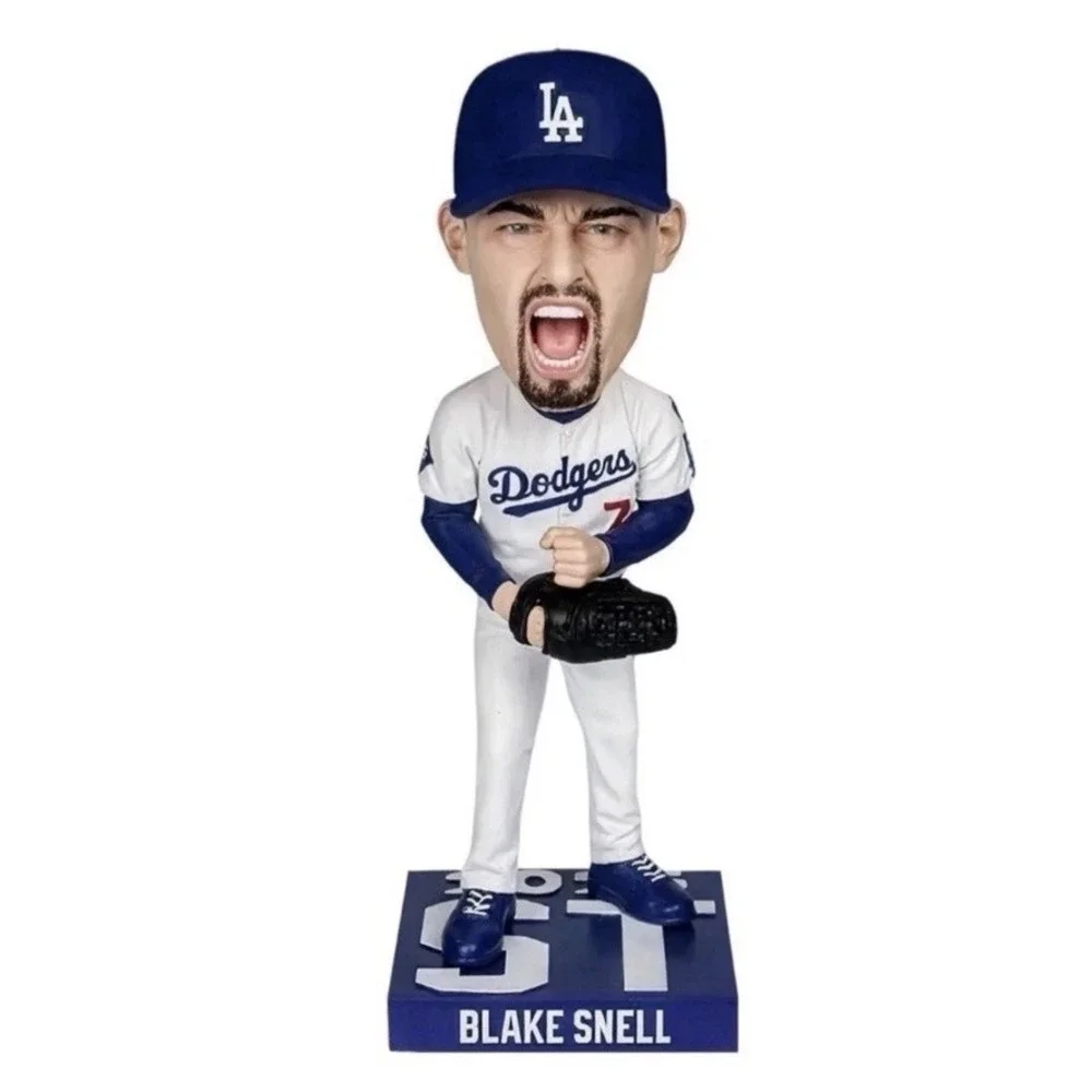 Blake Snell LA Dodgers 2024 & 2025 World Champion Starters Bobblehead New